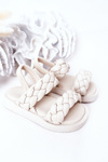 Children's Sandals With Drawstring Beige Cutie-Pie