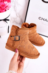 Children's Snow Boots With Fur Camel Kawai