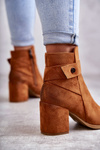 Women's Suede Booties La.Fi 260041C-SU Camel