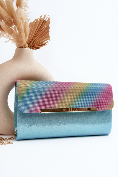 Blue Chain Clutch Bag Onelia