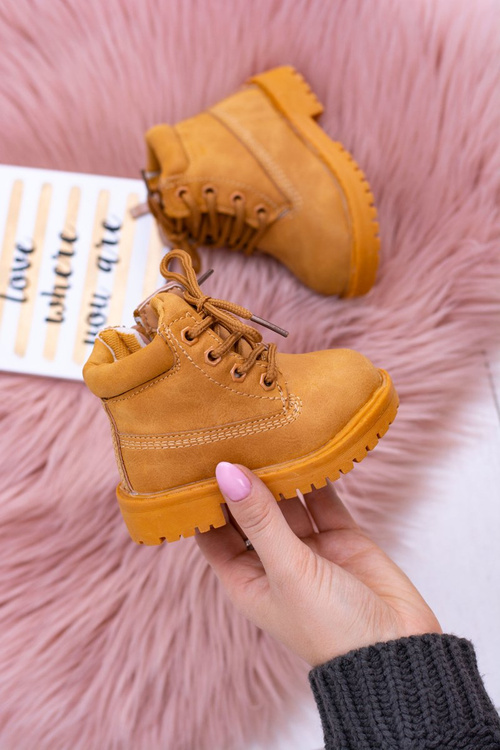 Kids' Warmed Trappers Booties Camel Dexter