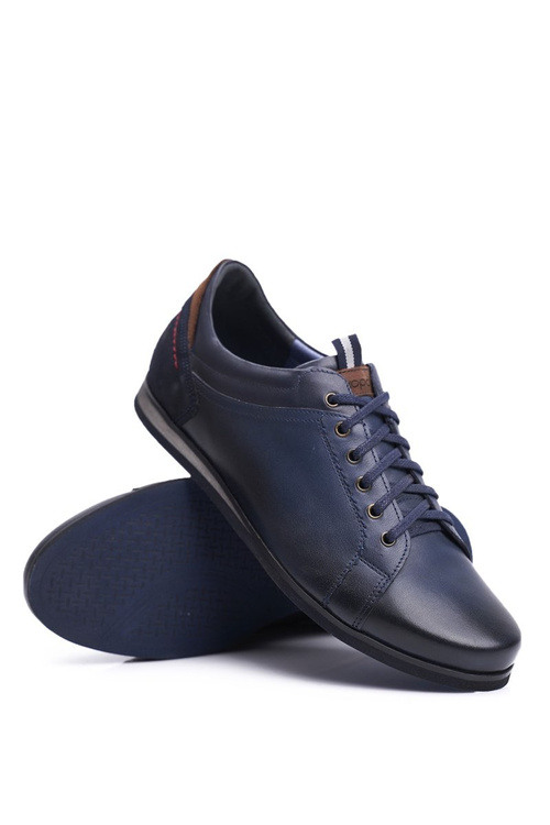 Navy blue Men's Leather Sports Half Boots Nikopol Achilles