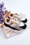 Sportowe Buty Sneakersy Dziecięce Biało-Czarne Kizzie
