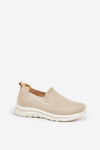 Women Fabric Slip-On Sneakers Beige Adiora