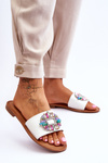 Women's Fashionable Sandals With Decoration White Halsey