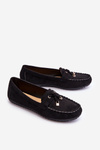 Classic Suede Loafers Black Good Time