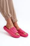 Women's Foam Slides on Thick Sole Fuchsia Beula
