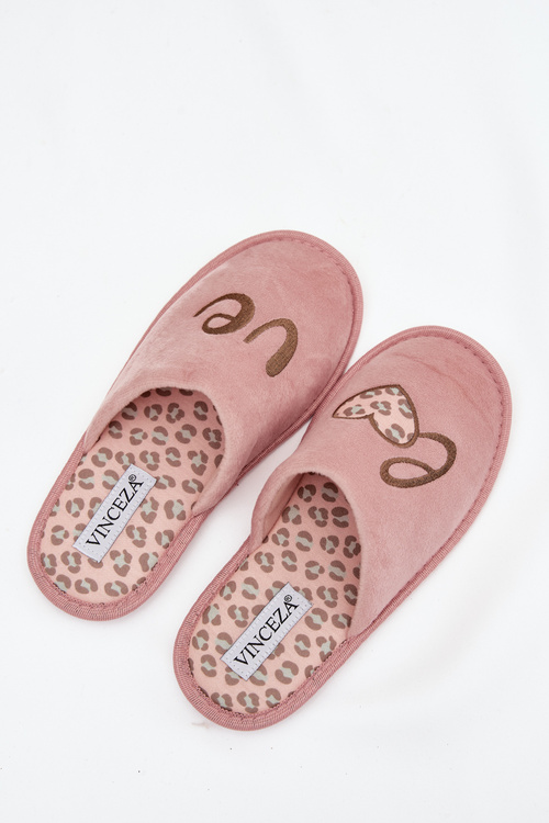 Women's slippers LOVE Vinceza 19960 Pink