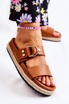 Fashionable Women's Beige Slippers Penelope