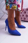 Women's Suede Stilettos Blue Yanna