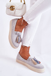 Tenisówki Trampki Damskie Slip-On Szare Venira