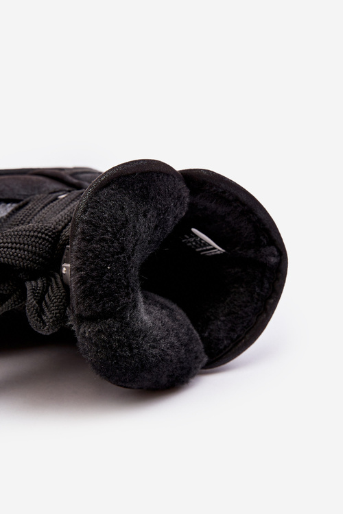 Śniegowce Damskie Wiązane Czarne D.Franklin DFSH370006