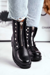 Women's Boots With Big Zip Black Hypnotized