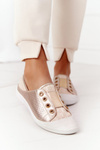 Women's Sneakers With Lace Lu Boo Gold