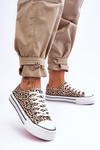 Women's Sneakers On A Chunky Platform Beige and Black Ember