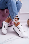 Women's Sneakers White Black Strap Nigrid2