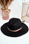 Women's Hat Panama 100% Paper Navy Gold fly