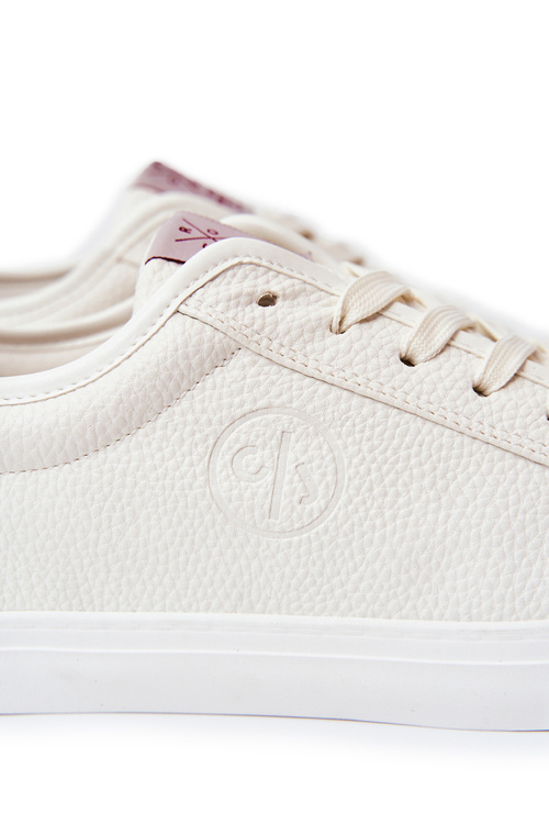 Trampki Męskie Skórzane Białe Cross Jeans JJ1R4023C