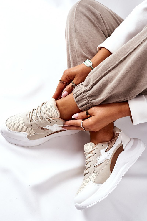 Women’s Sport Shoes Sneakers Beige Going