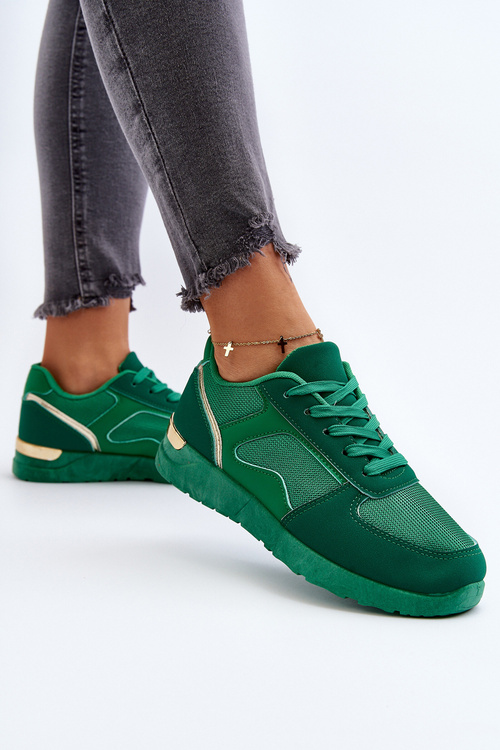 Buty Sportowe Sneakersy Damskie Zielone Kleffaria TA-231