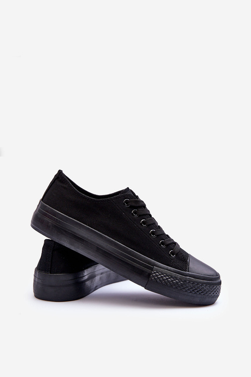 Low Classic Sneakers on Platform Black Jazlyn