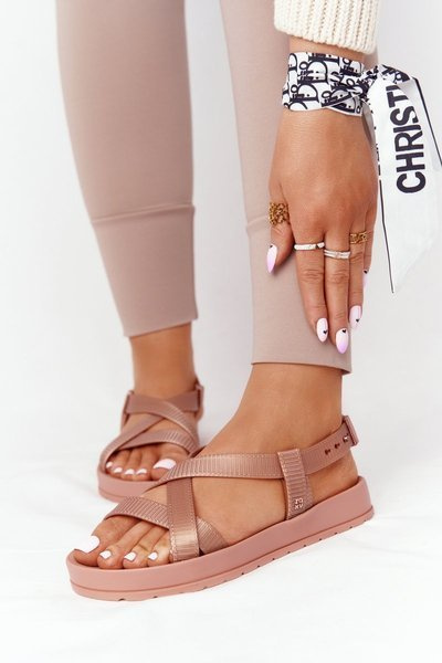 Pachnące Gumowe Sandaly Eco Friendly ZAXY HH285167 Nude