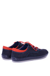 Men's Leather Casual Half Shoes Navy Blue Bill