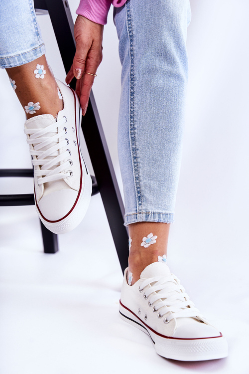 Women's Classic Sneakers White Be Mine