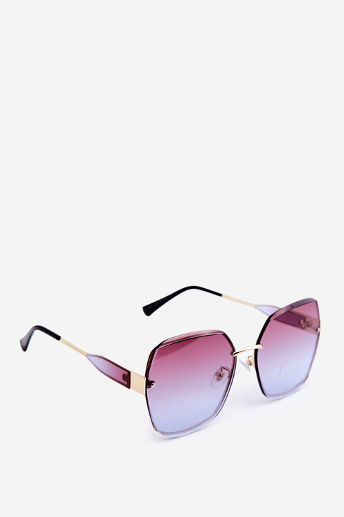 Okulary Przeciwsłoneczne Z Cieniowanymi Szkiełkami Damskie UV400 Brązowe