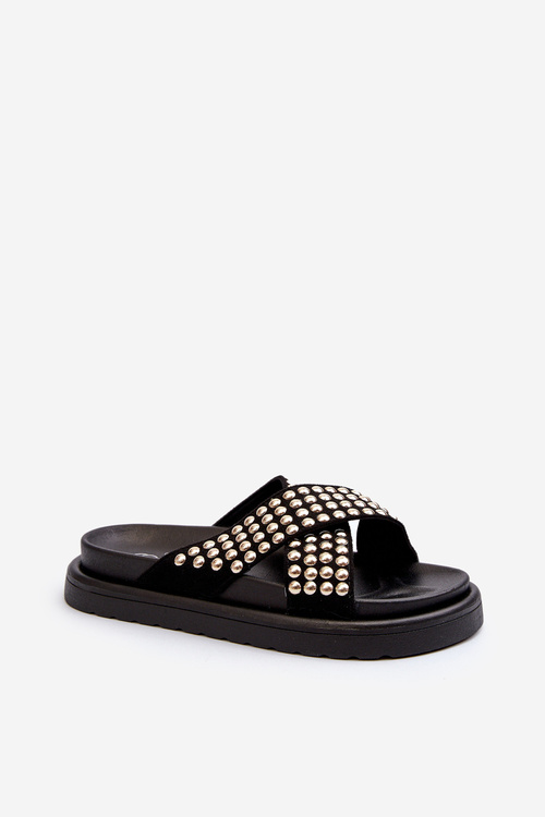 Women's Embellished Platform Sandals Black Niraela