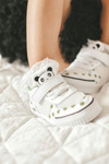 Children's Sport Shoes With Panda White-Green Chico