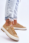 Trampki Niskie Damskie Platforma Beżowe Lee Cooper LCW-23-44-1655L