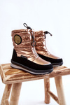 Woolen Insulated Snow boots Gold Lucia