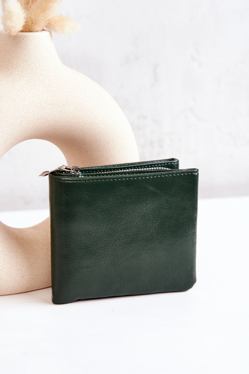 Small Wallet With Magnet Green Damaris 