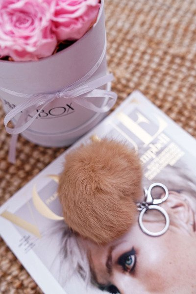 Duży Brelok Brązowa Zawieszka do Torebki