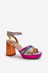 Women's Sandals with Heel D&A CR920 Multicolor
