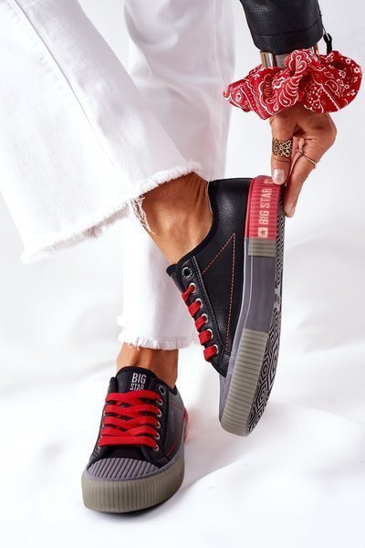 Women's Leather Sneakers BIG STAR II274134 Black