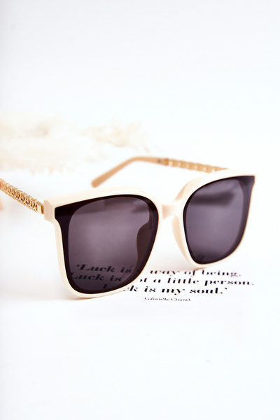 Okulary Przeciwsłoneczne Damskie Białe V130035