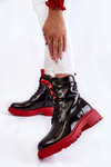 Patent Women's Boot La.Fi 250045R-LA Black-Red