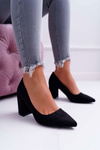 Women's Stiletto pumps Suede Black Neshka