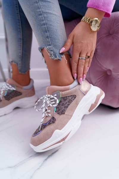 Sporty Women's High Sole Shoes Pink Cabana