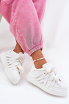 Eco Leather Sneakers On Platform White Penolle