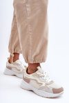Women's Sport Sneakers Platform Beige Lomare
