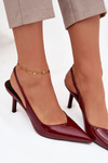 Patent Leather Pumps on High Heel Bordeaux Phelia