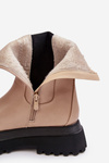Women's Massive Platform Boots Beige Beatrice