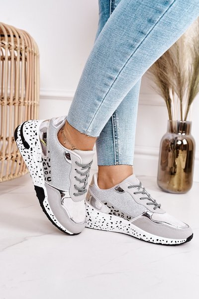 Women’s Wedge Sneakers Silver Avery