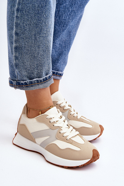Women's Beige Sports Shoes Chloette
