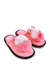 Children's slippers with a kitten and rhinestones Light pink Carliss