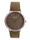 Women's Watch Ernest Manon Suede Olive Gold