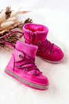 Children's Snowboots with Zircons Fuchsia Wellma
